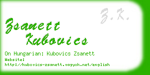 zsanett kubovics business card